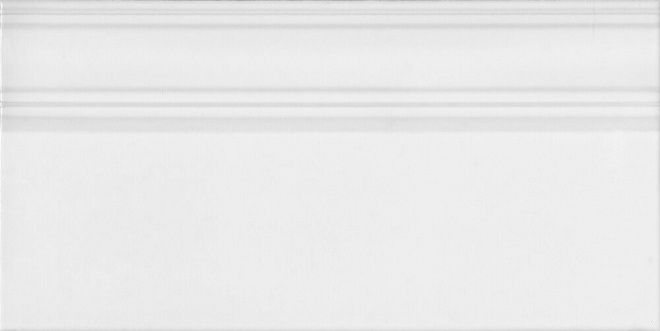 Керамическая плитка Плинтус Монфорте белый обрезной 20x40