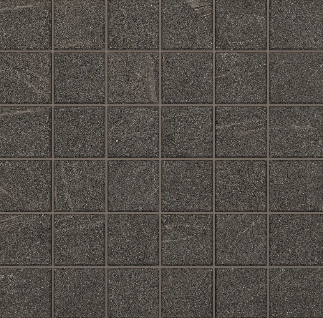 Мозаика estima gb03 gabbro anthracite серый 30x30