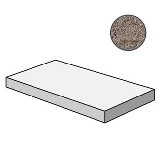 Ступени эра антрацит угловая левая 33x60