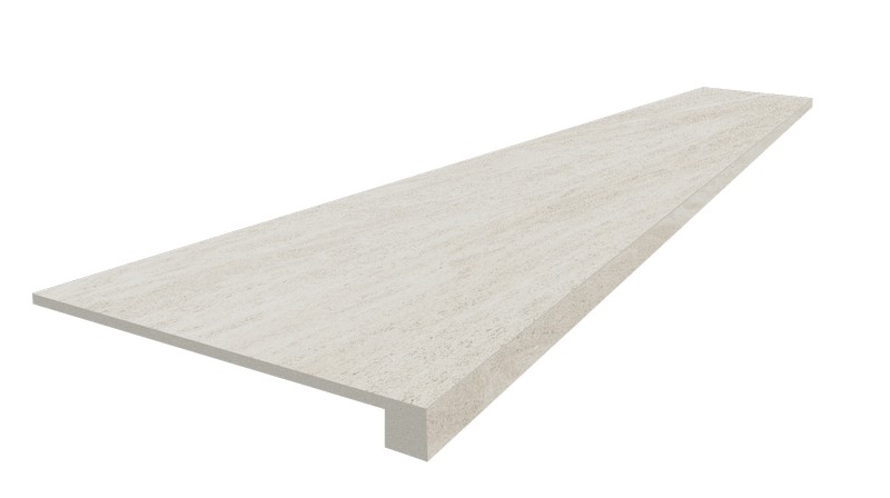 Ступени coliseumgres Контеа Уайт фронтальная 620070002564 белый 33x120