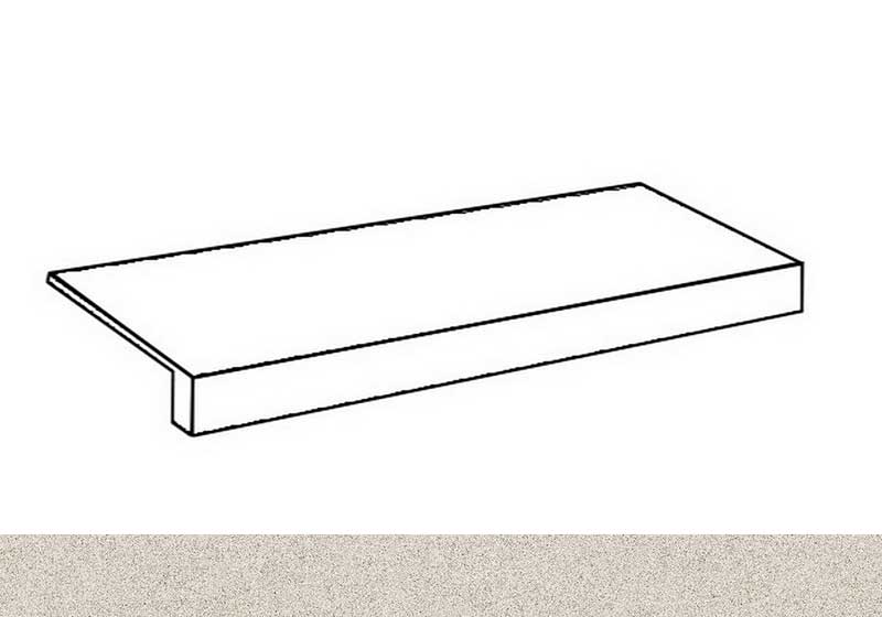 Ступени solid white gradino 30x60