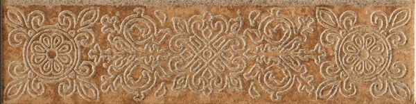 Керамогранит Фриули Коричневый Бордюр Орхидея 7,2x30