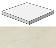 Ступени marvel imperial white scalino angolare 33x33