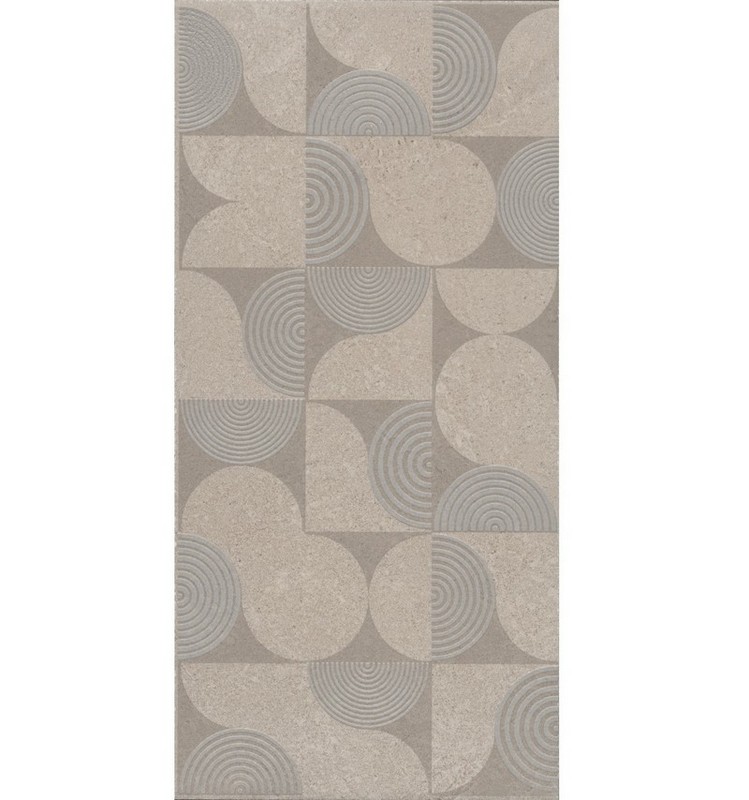 Керамическая плитка Бордюр Авенида бежевый светлый обрезной 14,5x30