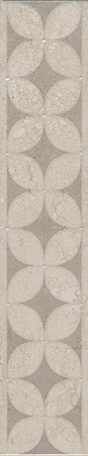 Керамическая плитка Бордюр Туф бежевый светлый 5,7x30