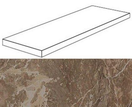 Ступени Привиледж Мока Угловая Правая 33x120