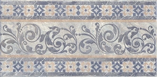 Керамогранит Бордюр Бромли серый 19,6x40,2