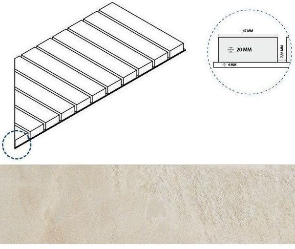 Керамогранит уайт решётка стрим 20 пр 25x60