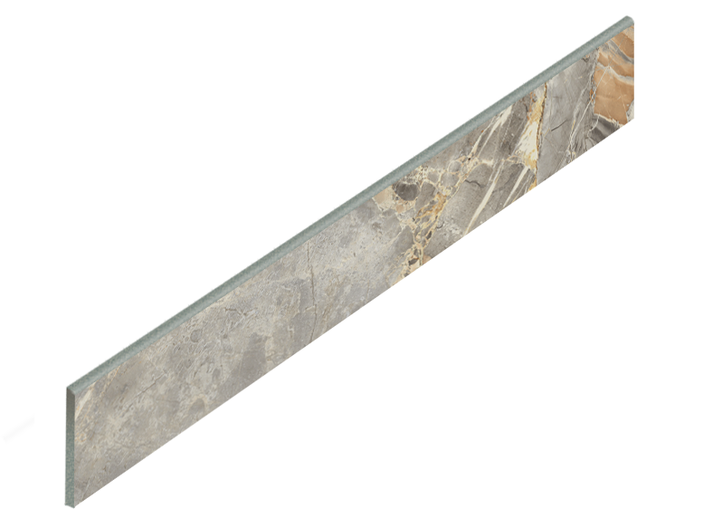 Керамогранит Верона Серый Плинтус 90 7,2x90