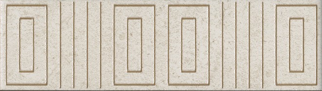 Керамическая плитка Бордюр Матрикс бежевый светлый 5,7x20
