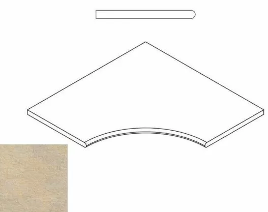 Керамогранит СЭНД БОРТИК 60x60 УГЛ.ЗАКР.30 60x60