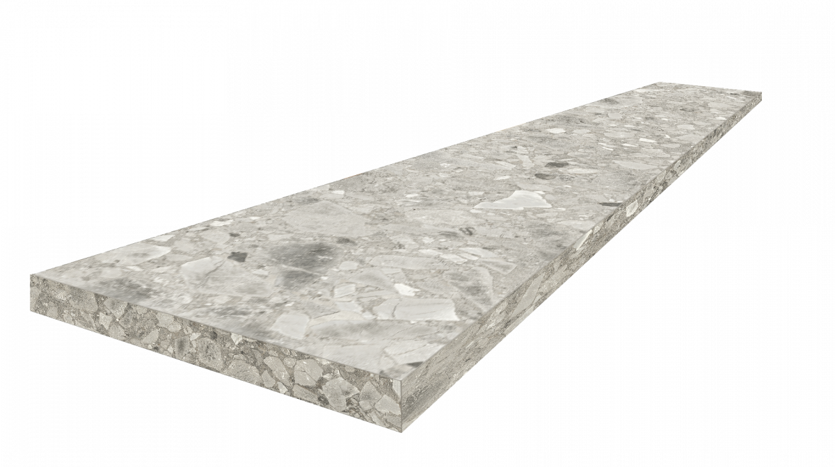 Ступени coliseumgres Брера Грэй угловая правая 620070002487 серый 33x120