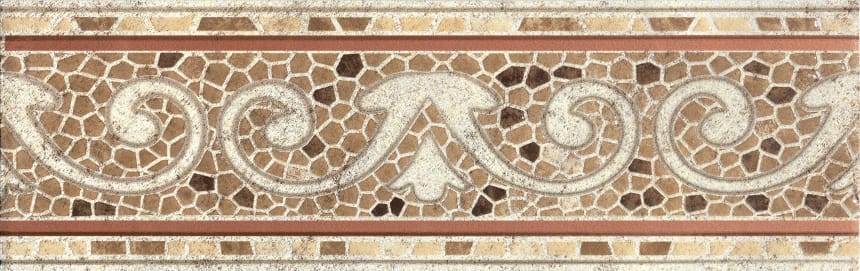 Керамогранит Тенерифе бордюр бежевый 14x45