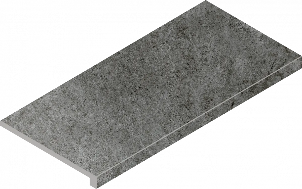 Ступени Италон Магма Графит угловая правая 620070002954 серый 33x60