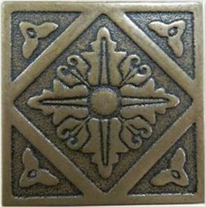 Керамическая плитка enigma вставка бронзовый 5x5