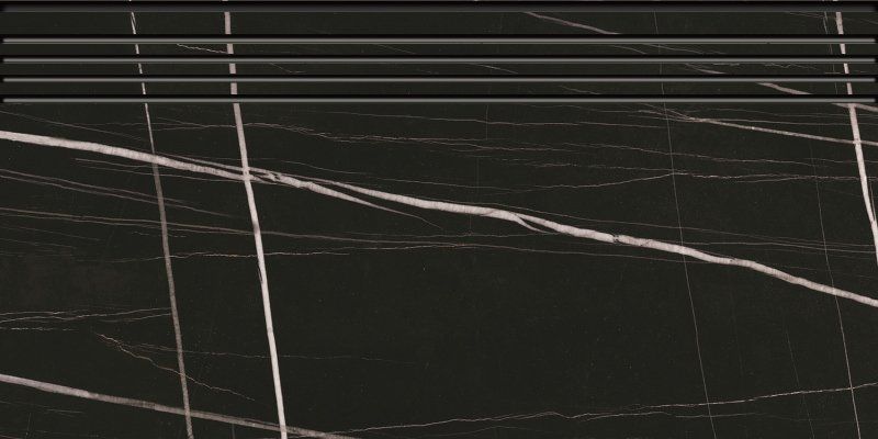 Ступени Керранова marble trend nero dorato k-1004/mr/st01/300x600x9 черный 30x60