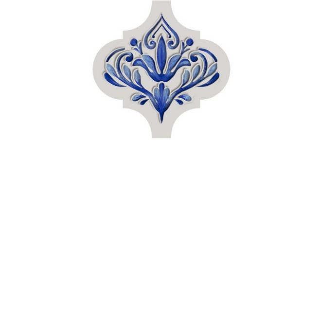 Керамическая плитка Декор Арабески Майолика 3 6,5x6,5