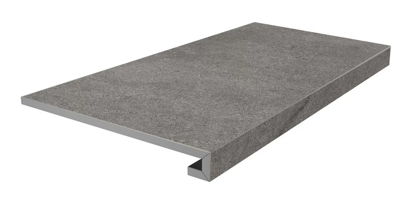 Ступени kerama marazzi km8080g0051rgcf фронтальная клееная Портленд серый тёмный матовый обрезной 33x80