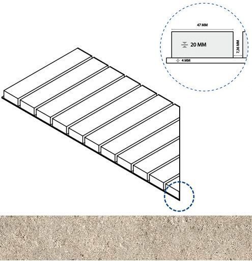 Керамогранит дезерт решётка стрим 20 лев 25x60