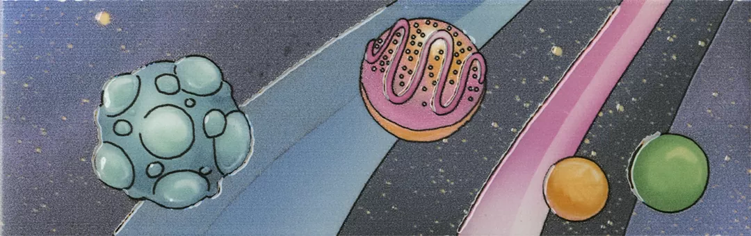 Керамическая плитка Бордюр kerama marazzi dc\a38\5009 Космос 6.3x20