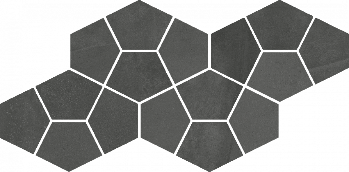 Мозаика Континуум Петрол мозаика Призм 41.3x20.5