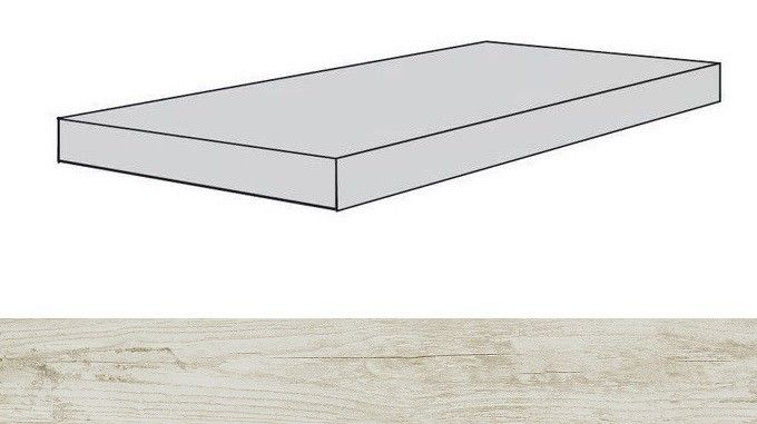 Ступени Айконик Вайт ступень угловая правая 33x160