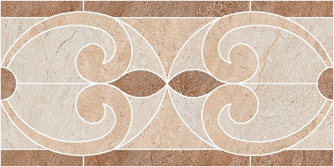 Керамогранит Бордюр Монтаньоне наборный id96 19,9x40,2