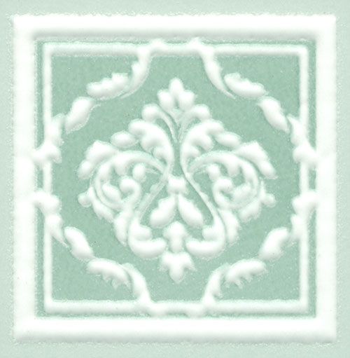 Керамогранит Вставка Петергоф зеленый 7,7x7,7