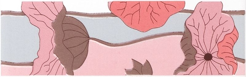 Керамическая плитка Бордюр Городские цветы b41\7071t 6,3x20