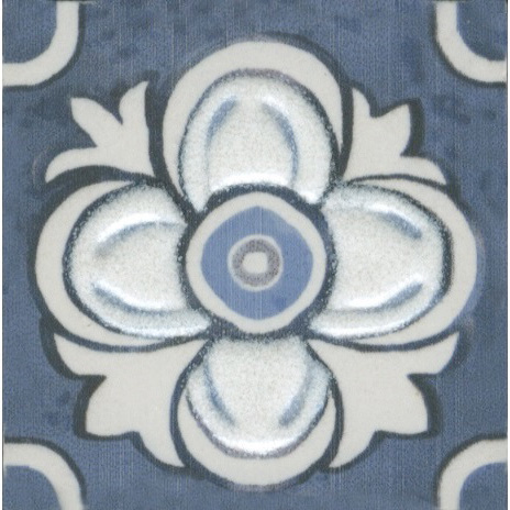 Керамогранит Вставка Алмаш синий 4,9x4,9