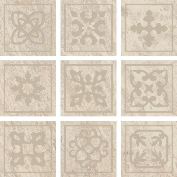 Керамогранит Альпы Белый Вставка 10x10