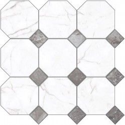 Керамогранит black & white white d02-cut 60x60