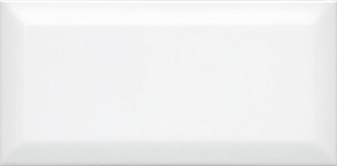 Керамическая плитка бланше белый грань 9,9x20