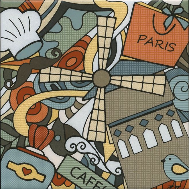 Керамическая плитка Декор Дефанс stg\a623\5009 20x20