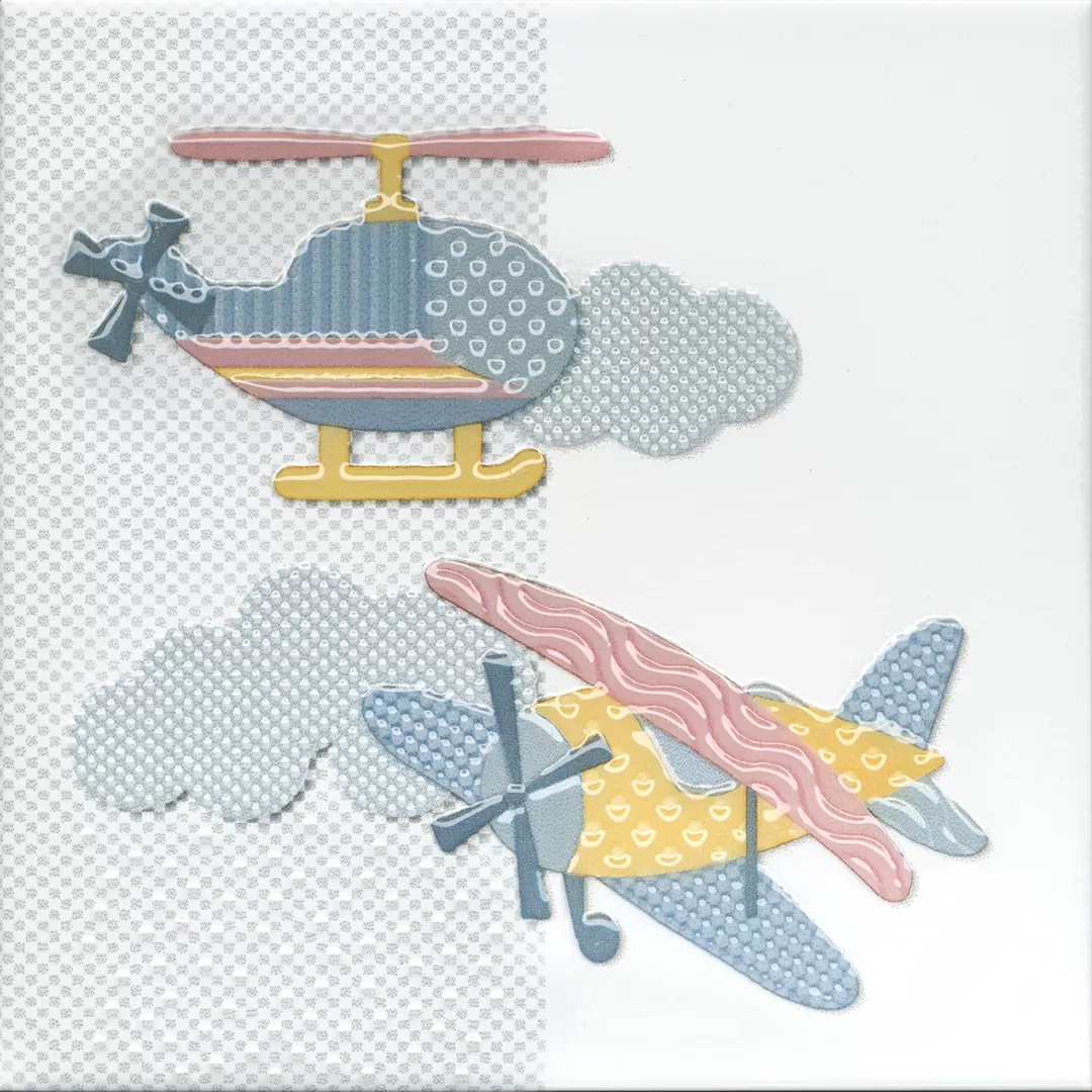 Керамическая плитка Декор kerama marazzi vt\a376\5009 Бон Вояж Вертолет 20x20