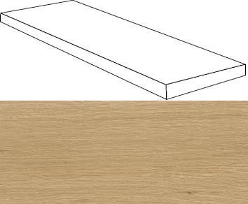 Ступени верити натурал угловая левая 33x120