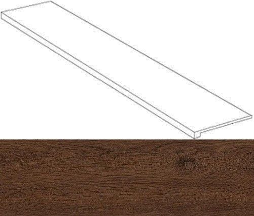 Ступени Оак Резерв Дарк Браун Фронтальная 33x120