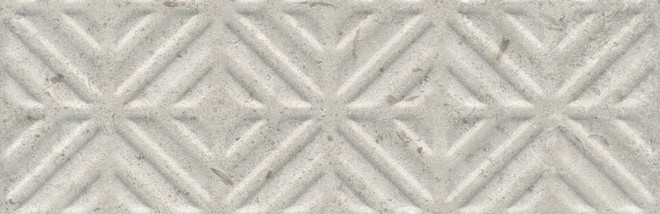 Керамическая плитка Бордюр Карму серый светлый обрезной 9,6x30