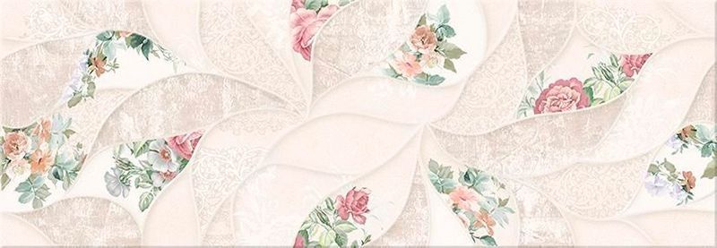 Керамическая плитка malwiya milk floris 24,2x70