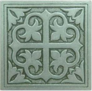 Керамическая плитка enigma вставка серебряный 7,5x7,5