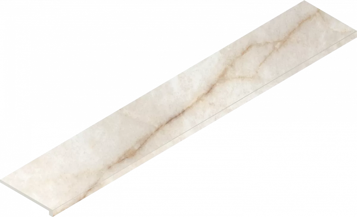 Ступени Италон Стелларис Кристал Пьюр угловая правая 620070002624 бежевый 33x160