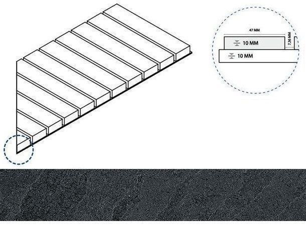 Керамогранит титанио решётка стрим 10 пр 25x60
