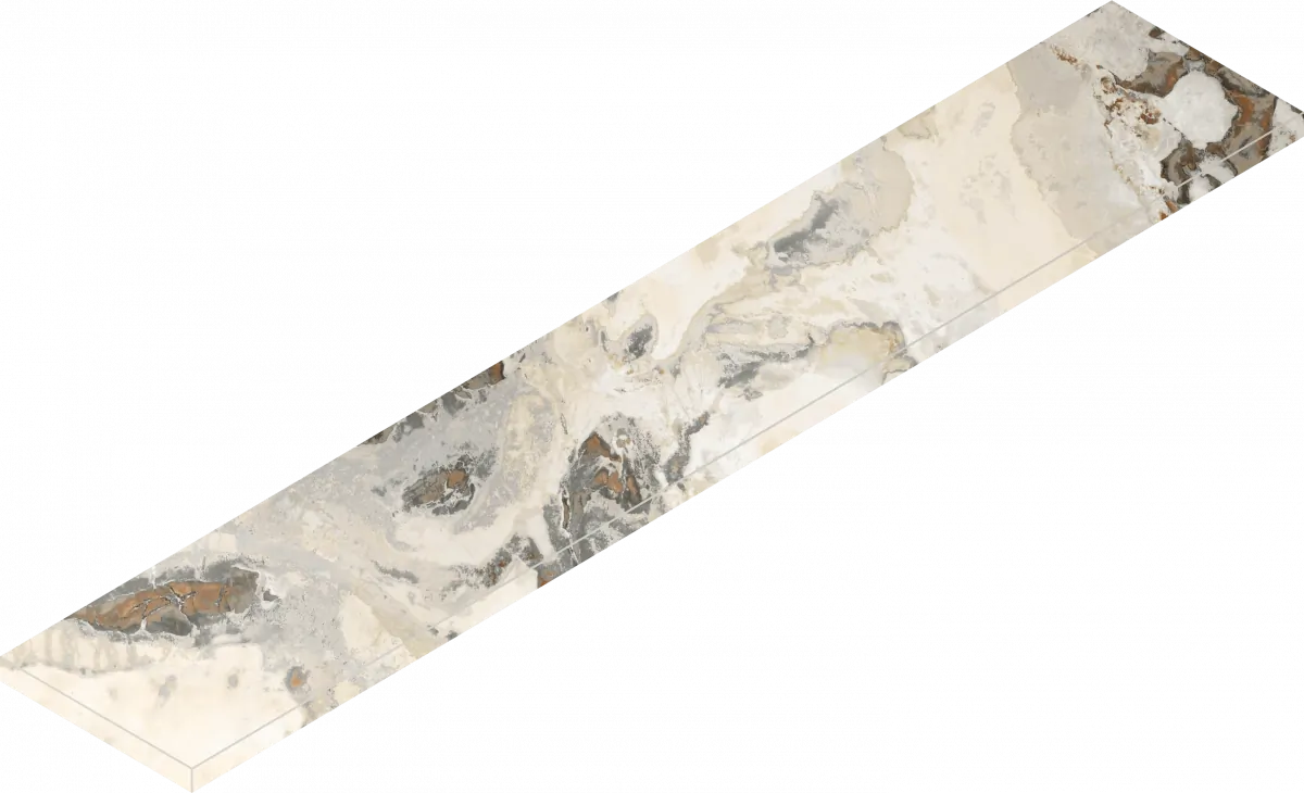 Ступени Италон Магма Довер Тайгер угловая левая 620070002994 белый 33x160