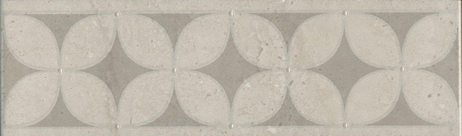 Керамическая плитка Бордюр Туф бежевый светлый 5,7x20