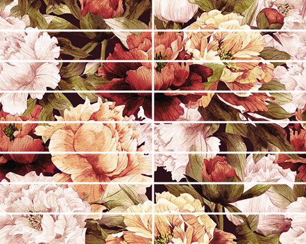 Керамическая плитка arte коричневый 20x40