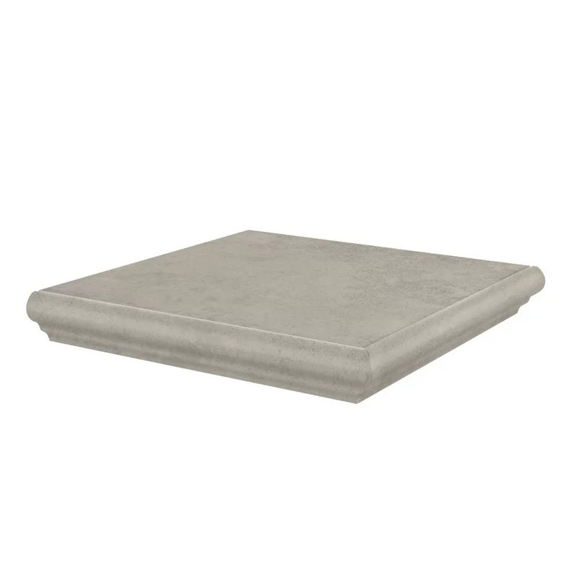 Ступени kerama marazzi km4040g0011ngta угловая Хадду серый светлый матовый 34x34