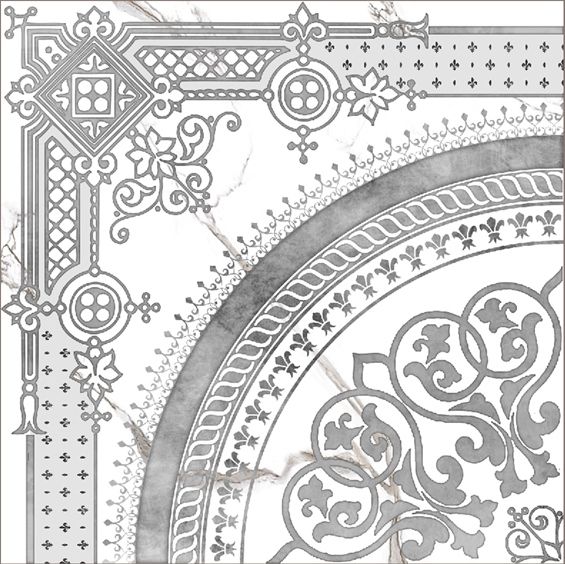 Керамогранит classic marble white d02 40x40