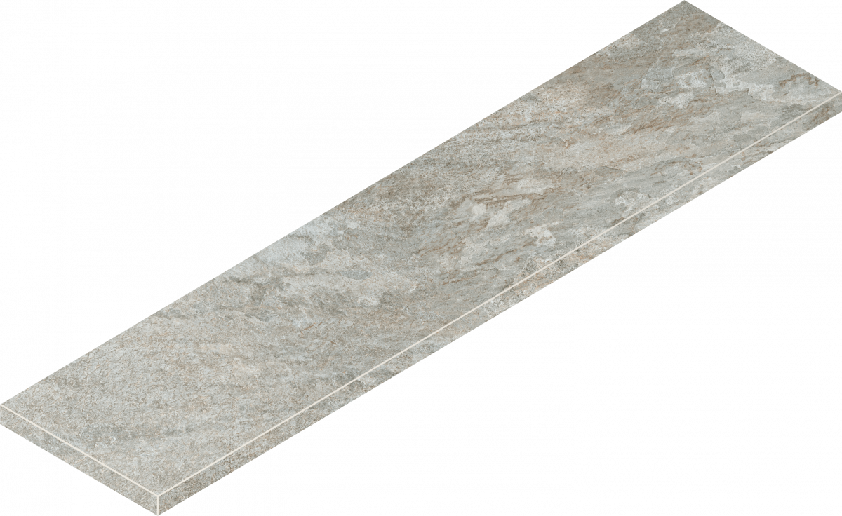 Ступени Италон Магма Сильвер угловая левая 620070003022 серый 33x120