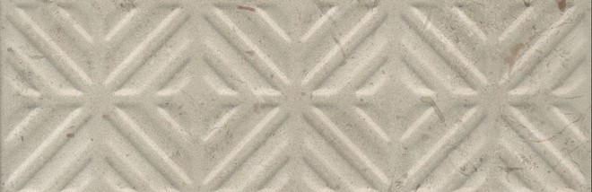 Керамическая плитка Бордюр Карму бежевый обрезной 9,6x30