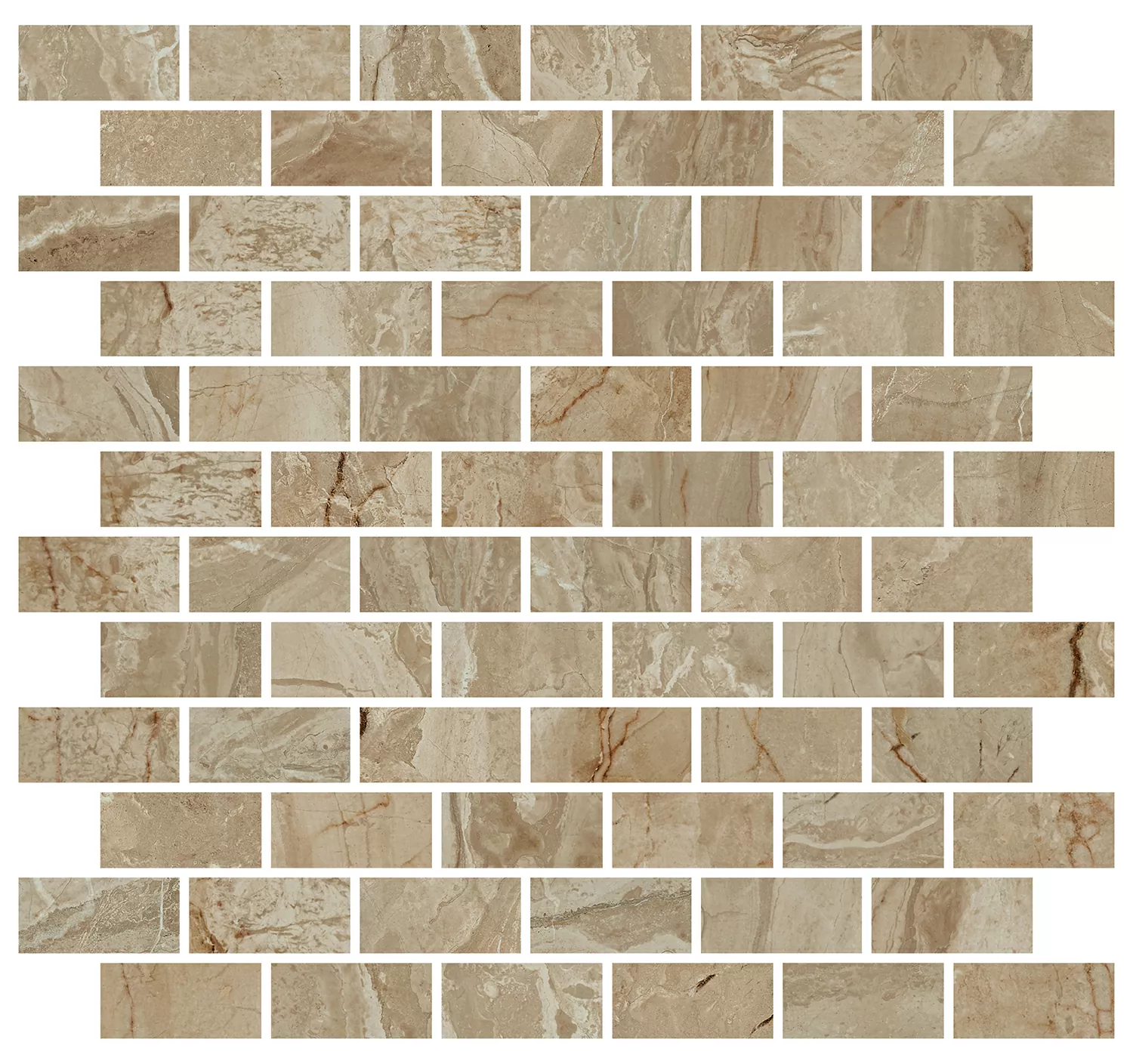 Керамическая плитка Декор kerama marazzi mm13121t Эвора бежевый мозаичный глянцевый 30x32